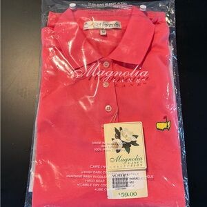 Magnolia Lane Collection Pink Sleeveless Polo Shirt NWT